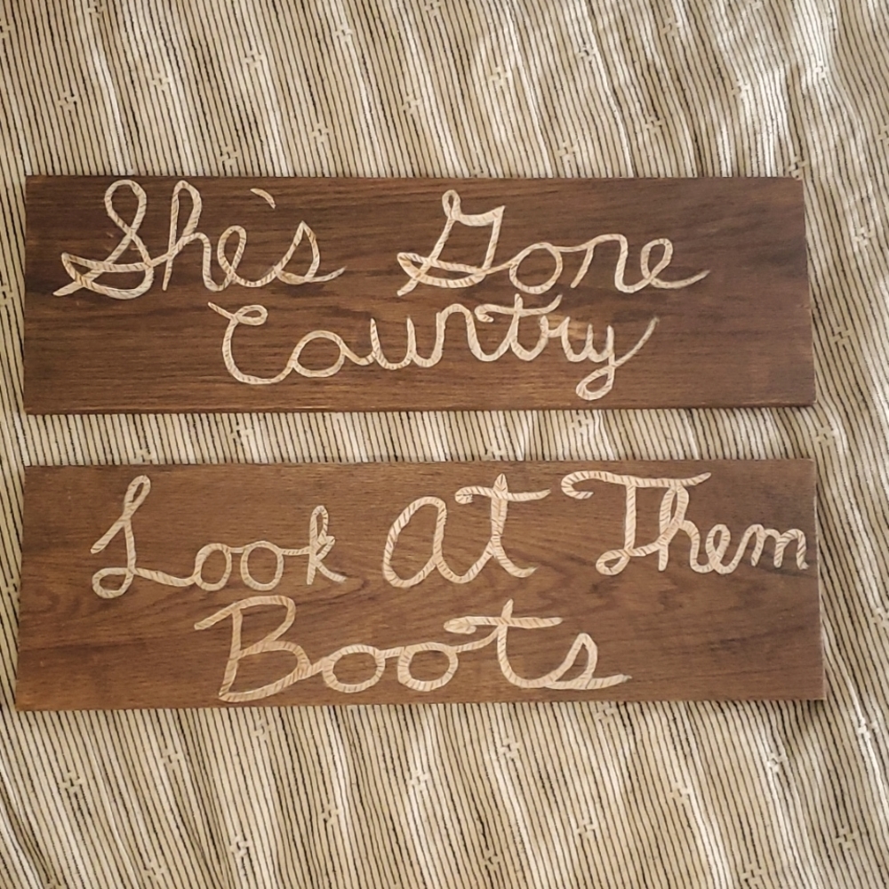 Hand Painted Scrap Wood Signs